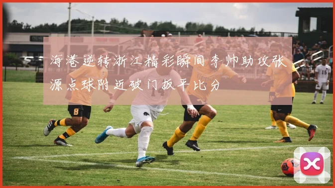海港逆转浙江精彩瞬间李帅助攻张源点球附近破门扳平比分